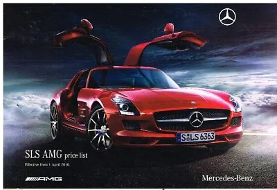 Mercedes Benz Sls Amg Gull-wing Coupe Original 2010 Factory Price List • $21.78