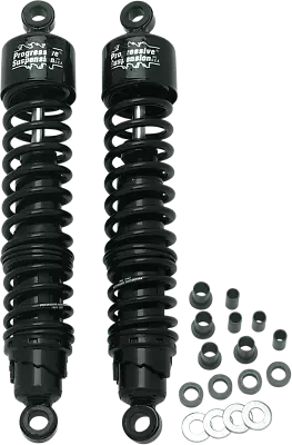 Progressive Suspension Black 15  Rear 413 Series Shocks 1986-19 Harley Sportster • $278.05