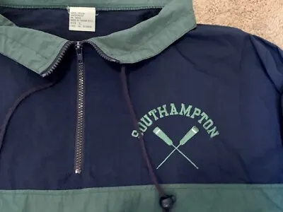 Southhampton Waterproof Lightweight Outdoor Pullover Windbreaker Navy/Green Sz L • $49