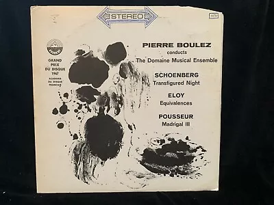 Schoenberg & Eloy & Pousseur - Pierre Boulez - Everest St Lp • $8