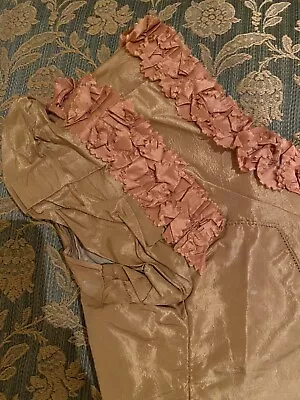 ORIGINAL ANTIQUE 1860s BONED SILK BODICE FROM GOWN CIVIL WAR PERIOD • $179