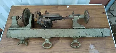 Metal Working/turning Lathe As Found/garage Find 76cm • £50