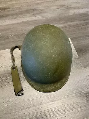 WWII M1 Helmet Fixed Front Seam US Army GI Combat Military WW2 Old Vintage • $80.85