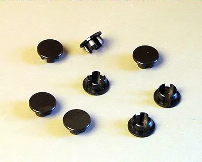 (8 PACK) 1/4  Black Plastic Hole Plug Fits .031  - .062  Thickness #HPB-250 • $5.75