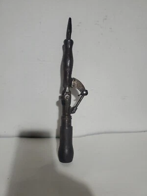 $19.99 • Buy Antique Millers Falls USA Steel Folding Corner Hand Drill Brace Tool Pat. 1909