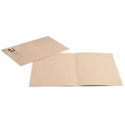 100 X Manilla Q-Connect Pink Square Cut Folder Lightweight 180gsm Foolscap +24h • £13.95