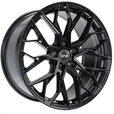 One 18x8.5 F1R FS3 5x114.3 38 Gloss Black Wheel Rim • $230