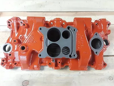 $329 • Buy 3919803 Most Date Codes Intake Manifold 1967 68cast Iron 350 327 4bbl Barrel Sbc