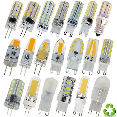 Dimmable G4 G9 E14 LED Corn Bulb Silicone Crystal Spotlight 6W 9W SMD COB Lamp S • $1.57