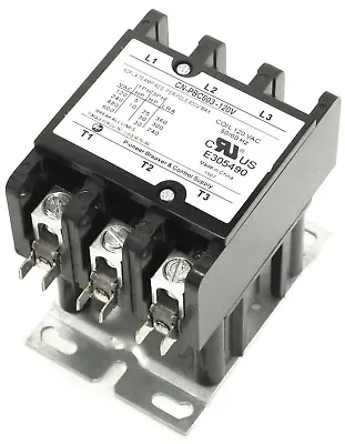 HEATING LIGHTING  Definite Purpose Contactor 60A 3Pole 120V Coil CN-PBC603-2 • $49.99