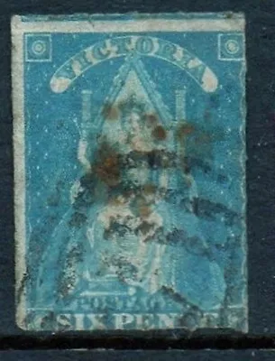 Australia - Victoria 1858 6d Blue Used • $3.08