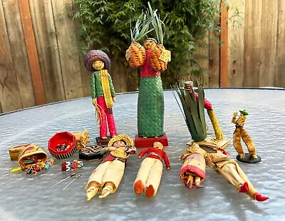 Vintage Mid Century Hand Made Central American Folk Art Dolls • $34