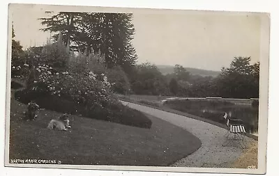 1925 RP Postcard Norton Manor Gardens Presteigne Radnorshire Wales • £5.99