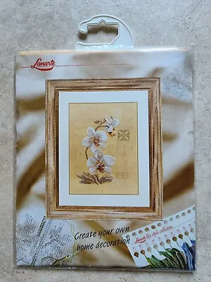 LANARTE Creative Home Decorations Cross Stitch Kit Orchids RRP £25.45  • £19.99