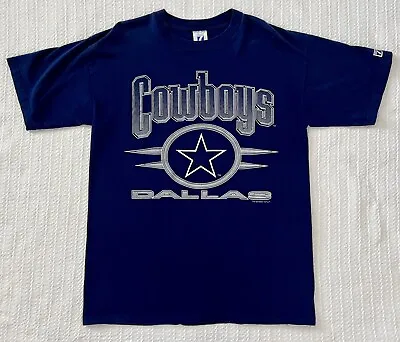 Vintage 1993 Dallas Cowboys NFL 90s T-Shirt LG 21” X 28” Made USA Single Stitch • $34.95