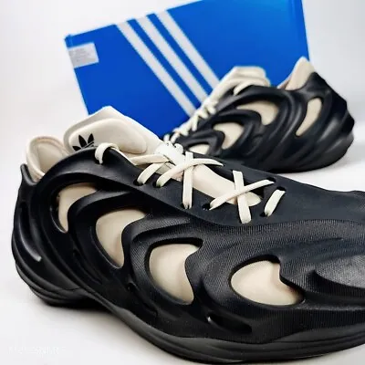 Adidas Adifom Q Mens US 11 Legend Ink Dark Blue Tan Adiplus Sport Style Foam Rnr • $74.94