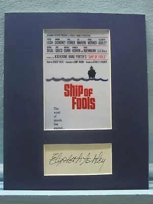 Vivien Leigh In  Ship Of Fools  & Elizabeth Ashley Autograph As Jenny • $26.99