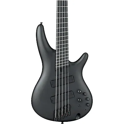 Ibanez SRMS625EX SR Iron Label 5-String Multi-Scale Bass Guitar Black Flat • $949.99