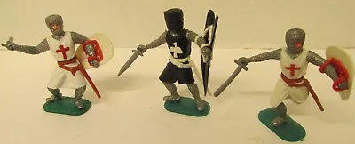 Vintage Made-in-England 1960's Timpo Medieval Foot Knight & 2 Crusaders! • $4.99