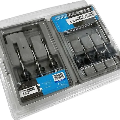 Tapered Countersink Drill Bits. Drill & Countersink Depth Stop Bits In 1 Pass • £8.25