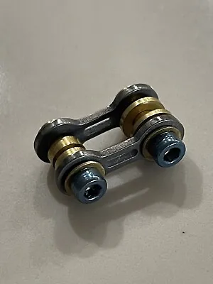 EDC Titanium Ti Bike Link Connector Kit For Carabiner Keychain W/Ti Screw Blue • $29.95