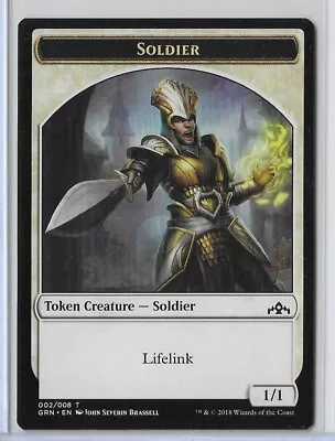 MTG Soldier Guilds Of Ravnica (GRN) Token Magic Card #002/008 Unplayed • $1.49