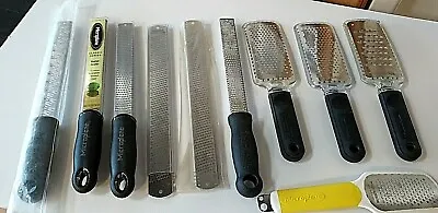 Microplane Graters And Zesters 1 Lot - 12 Pcs. - New And Used? • $99.50