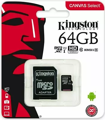 32GB 64GB 128GB Micro SD Card SDHC SDXC Memory Card TF Class 10 With Adapter • $22.16