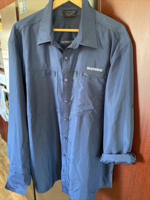 $54 • Buy Shimano Fishing Shirt Nwot Xl Excellent Condition Navy