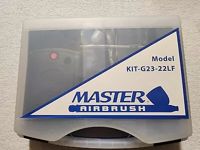 New Master Airbrush Kit Model G23-22 LF  Great Deal  New In Case Nice • $32.80