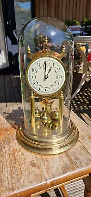 £50 • Buy Vintage Kieninger And Obergfell Kundo 400 Day Anniversary Glass Dome Clock