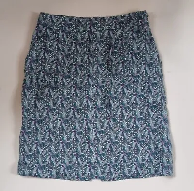 Sportscraft Liberty Fabric  Lilly Of Valley Printed 100 % Linen Skirt Size 12 • £42