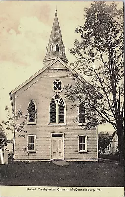 Postcard PA View Of United Presbyterian Church McConnellsburg Pennsylvania A4 • $8.99