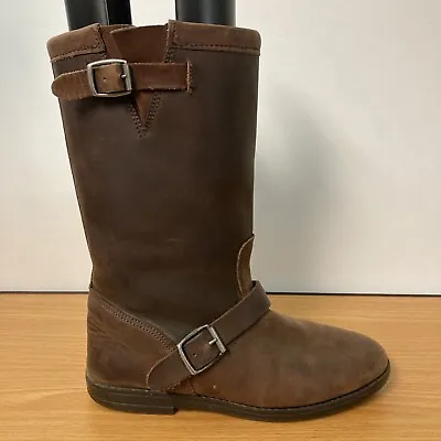 Vintage LL Bean Canada North Oiled Leather Shearling Lined Boots Women's 6.5 M • $49.99