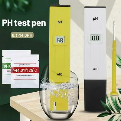 £5.65 • Buy Aquarium PH Meter LCD Digital Electric Tester Pen Water New Kit Hydroponics Y2H0