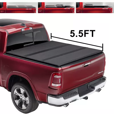 Tonneau Cover Truck Bed 5.5ft For 2015-2020 Ford F-150 F150 Hard Tri-Fold • $283.19