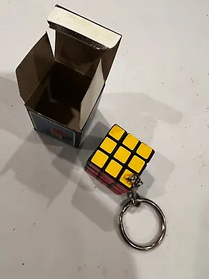 Retro Wonderful Key Chain Rubix Cube W/ Original Box From 1981 (working Puzzle) • $5.99