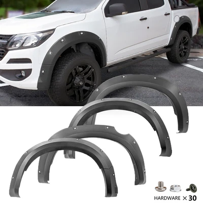 $259 • Buy For Holden Colorado 2016-2020 Bolted Style Matt Black Fender Flares Wheel Arches