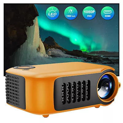 Portable Mini Projector LED HD 1080P Home Cinema Portable Pocket Projector Party • $36.99