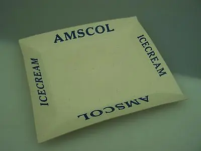 C1950's Amscol Icecream Cardboard Change Serving Tray Cinema Shop           2324 • $18.50