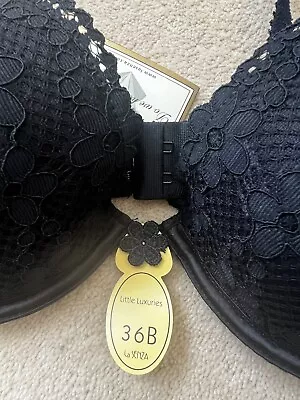 NEW La Senza Black PUSH-UP Bra Size 36B  • £8.99