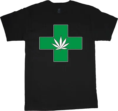 Medical Cannabis Marijuana Mens Graphic Tees Pot Leaf Weed Gifts Stoner Clothing • $19.95