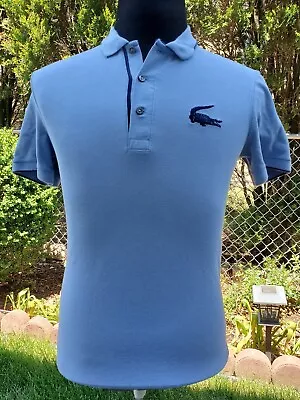  Lacoste Sport Polo Blue  Big Croc Tennis Shirt Size  : 3 • $19.90