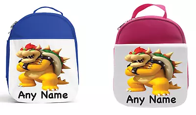 Super Mario Bowser Personalised Lunch Bag Kids School Insulated Lunch Bag • £14.96