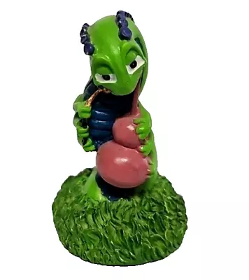 Rare Vtg.  Alice In Wonderland Green Caterpillar Resin Bishop Chess Figurine • $7