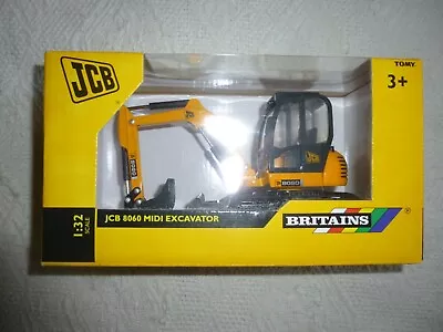 Britains Jcb 8060 Midi Excavator 1:32 Scale No. 42318 Excellent • £32