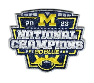 Michigan Wolverines National Champions Football Embroidered Patch 2023-2024 Go B • $14.99