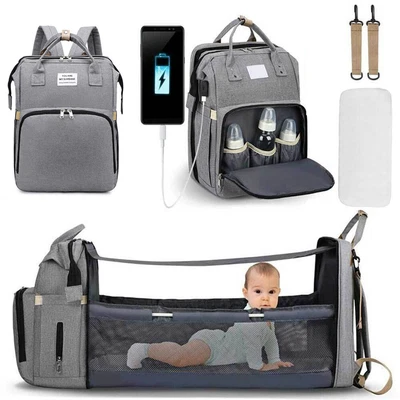 £12.45 • Buy Baby Diaper Nappy Changing Backpack Set Mummy Large Multi-Function Travel Bag