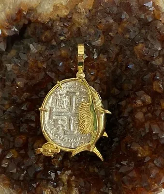 $225 • Buy Atocha Coin Pendant Sailfish GP Sterling Silver Coin Sunken Treasure Jewelry