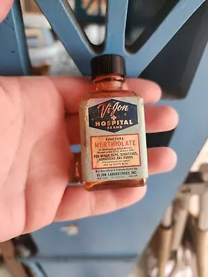 Vintage Vi-Jon Hospital Brand Merthiolate Tincture Medicine Pharmacy Bottle • $10